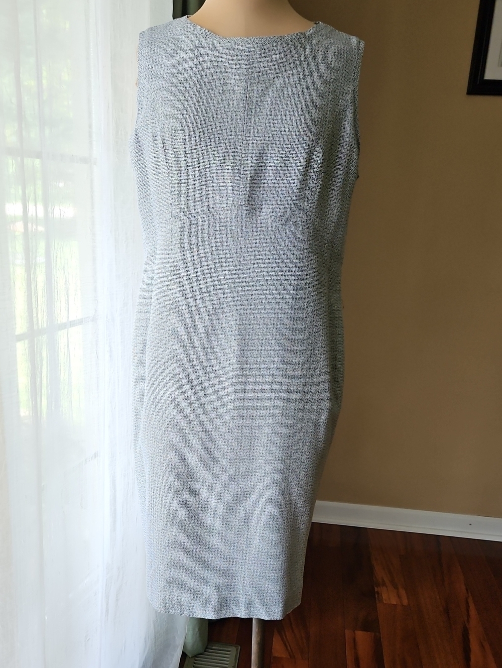 Pendleton Light Blue Textured Sleeveless Midi Dress Size 12